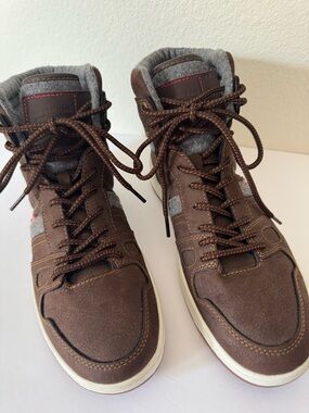 Levi Men's Brown/Gray High-Top Sneaker Boots SZ 9.5